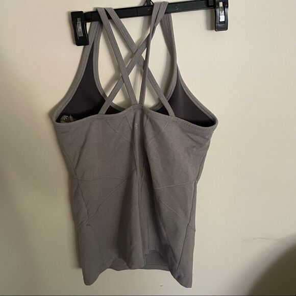 Athleta Gray Intention Yoga Work Out Tank Top - Picture 3 of 6